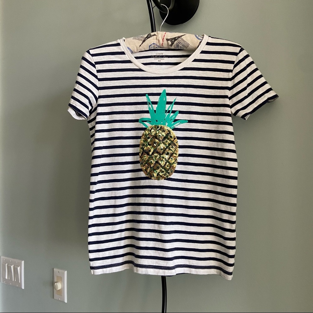J. CREW 
PINEAPPLE COLLECTOR TEE